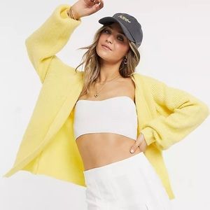 Yellow cardigan-ASOS
